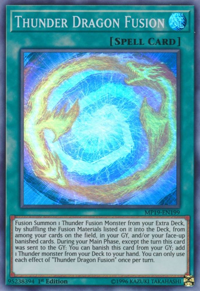 Fusion du Dragon Tonnerre [MP19-EN199] Super Rare 