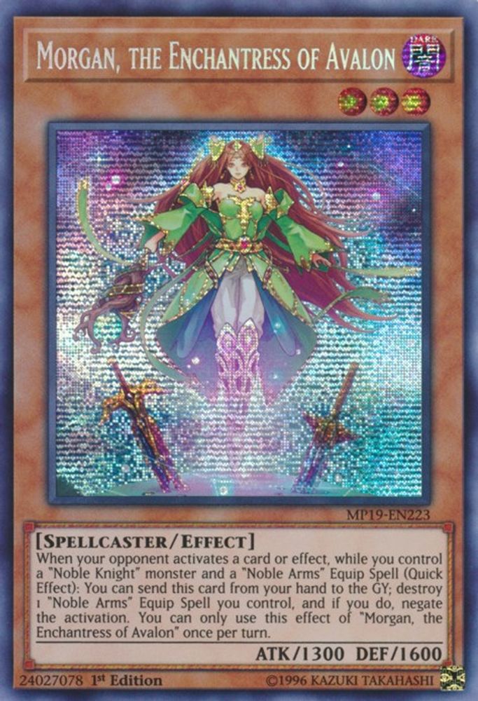 Morgan, l'Enchanteresse d'Avalon [MP19-EN223] Prismatic Secret Rare 