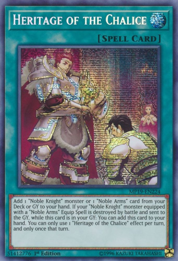 Heritage of the Chalice (MP19-EN224) - Prismatic Secret Rare