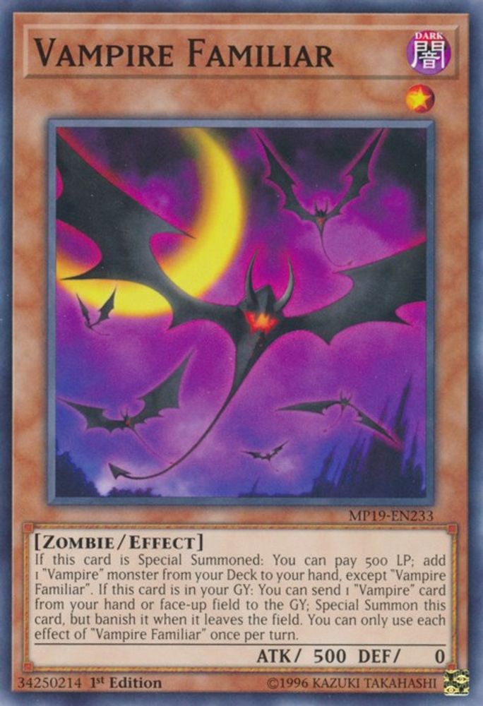 Vampire Familiar (MP19-EN233) - Common