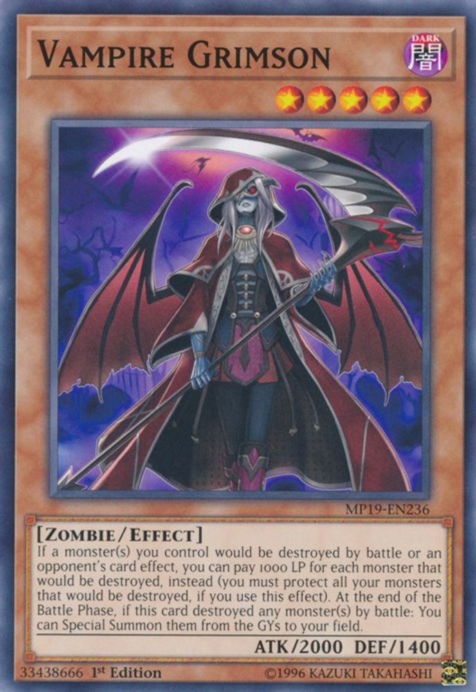 Vampire Grimson [MP19-EN236] Commun 