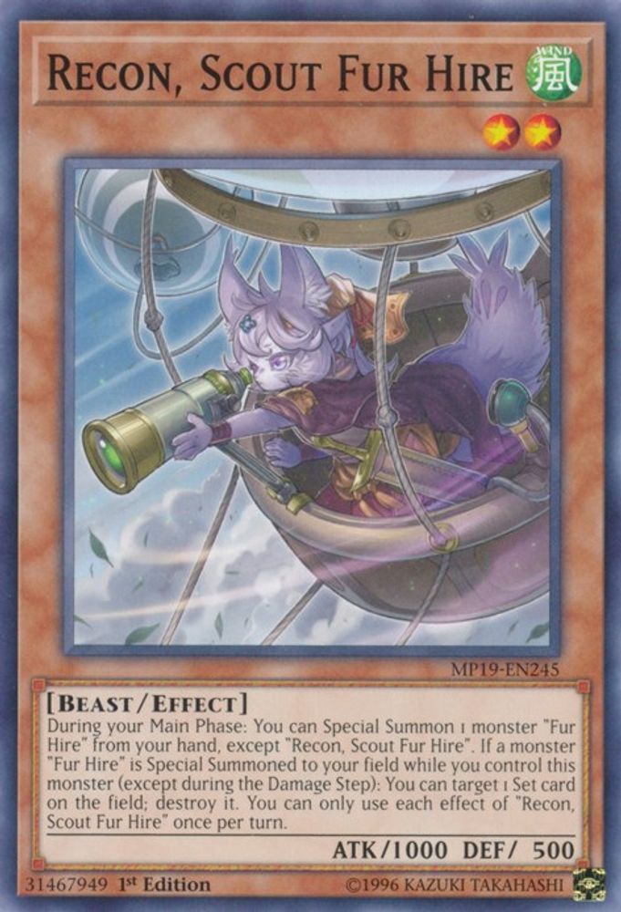 Recon, Scout Fur Hire (MP19-EN245) - Common