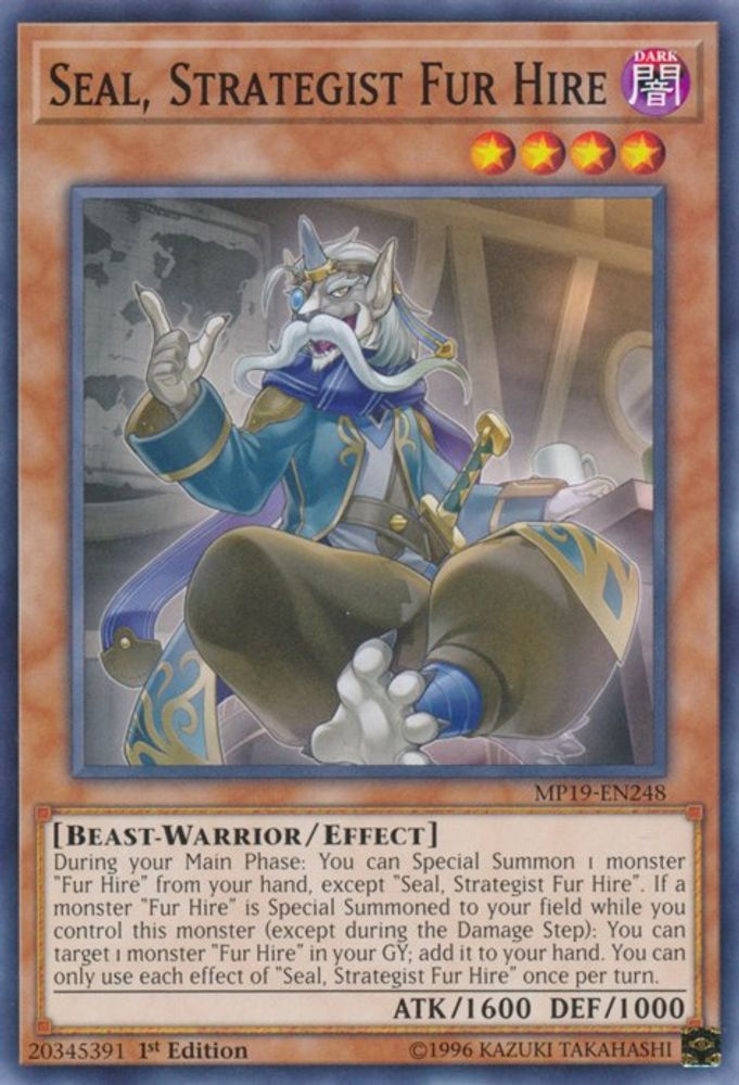 Seal, Strategist Fur Hire (MP19-EN248) - Common