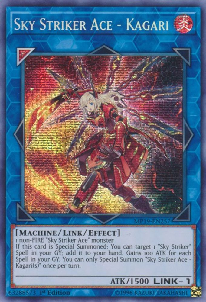Sky Striker Ace - Kagari (MP19-EN257) - Prismatic Secret Rare