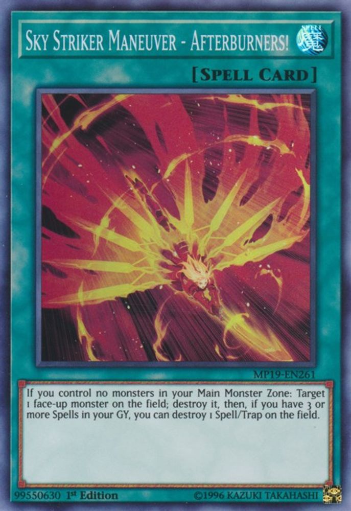 Sky Striker Maneuver - Afterburners! (MP19-EN261) - Super Rare