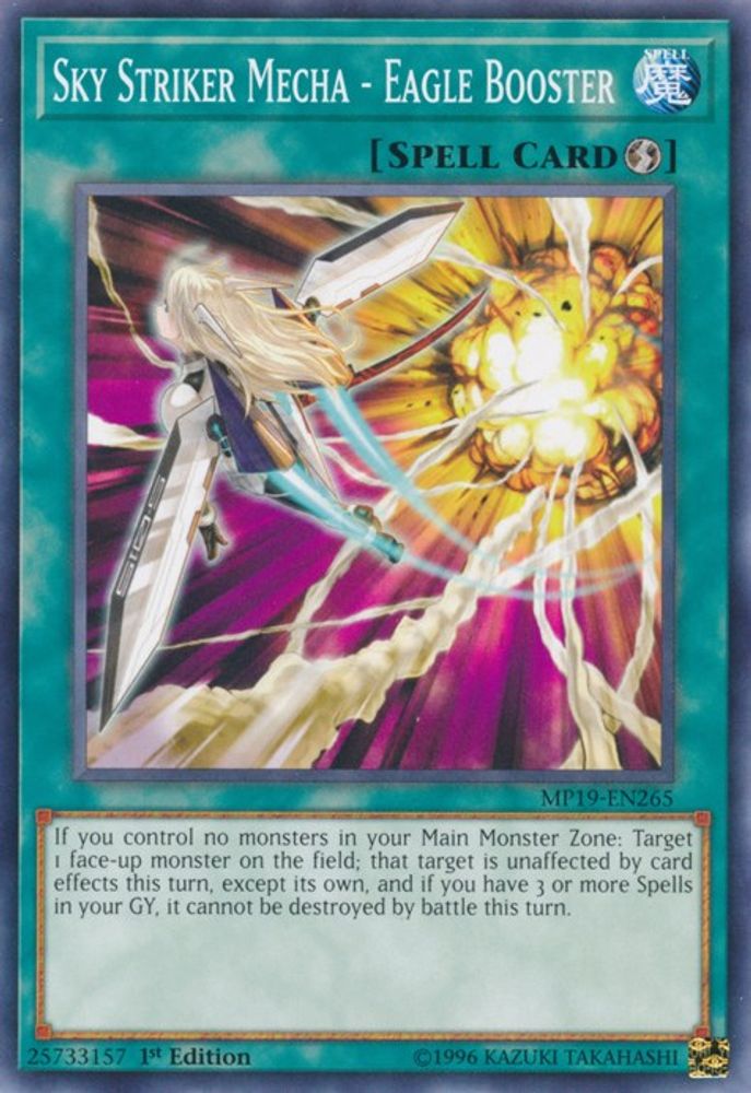 Sky Striker Mecha - Eagle Booster (MP19-EN265) - Common
