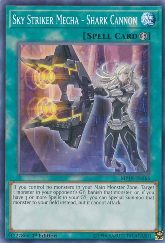 Sky Striker Mecha - Shark Cannon (MP19-EN266) - Common