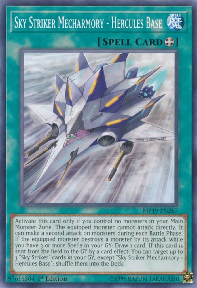 Sky Striker Mecharmory - Hercules Base (MP19-EN267) - Common