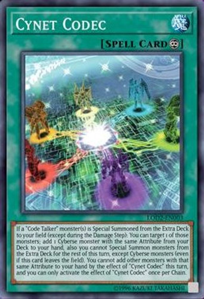 Codec Cynet (Legacy of the Duelist: Link Evolution) [LOD2-EN003] Super Rare 