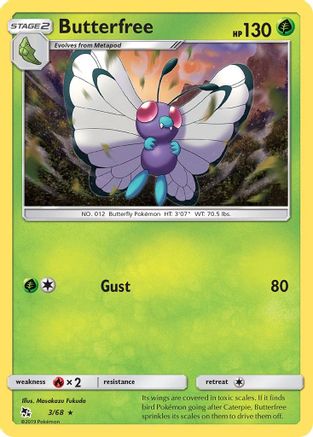 Butterfree (3/68) [Soleil et Lune : Destins cachés] 