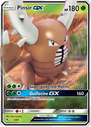 Pinsir GX 6/68 - Hidden Fates Holofoil