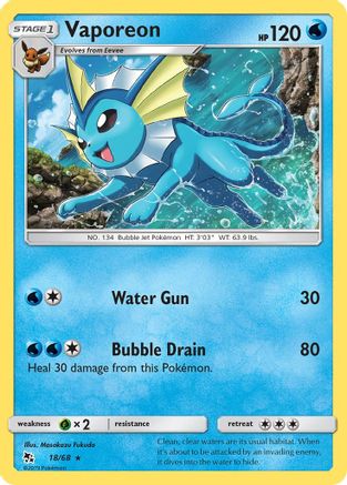 Vaporeon 018  - Holofoil - Holo Rare