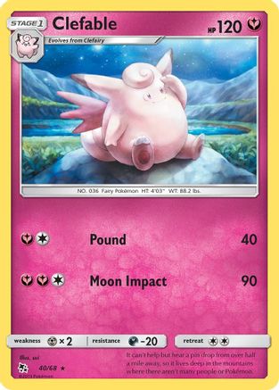 Clefable 040  - Rare