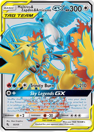 Moltres & Zapdos & Articuno GX (Full Art) 066  - Holofoil - Ultra Rare
