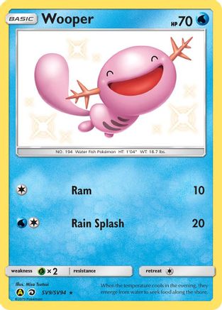 Wooper SV9  - Holofoil - Shiny Holo Rare