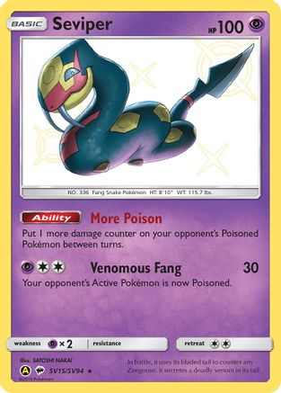 Seviper SV15  - Holofoil - Shiny Holo Rare