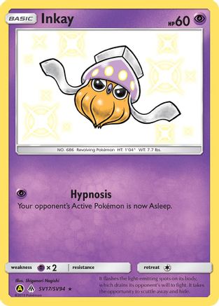 Inkay SV17  - Holofoil - Shiny Holo Rare