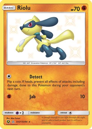 Riolu SV21  - Holofoil - Shiny Holo Rare