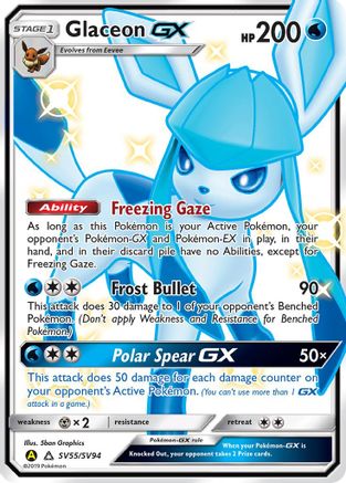 Glaceon GX SV55  - Holofoil - Shiny Holo Rare