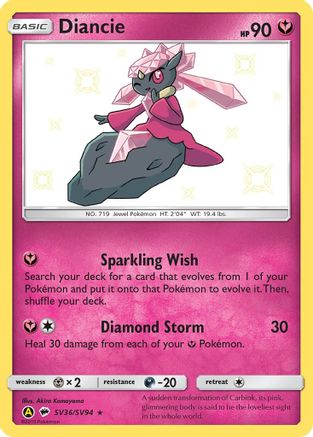Diancie SV36  - Holofoil - Shiny Holo Rare