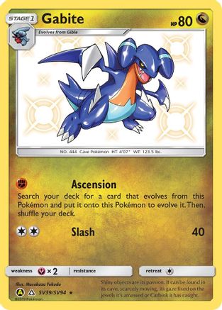 Gabite SV39  - Holofoil - Shiny Holo Rare