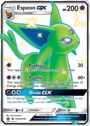 Espeon GX  - Holofoil - Shiny Holo Rare