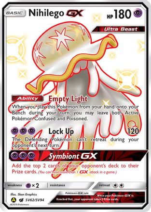 Nihilego GX (SV62/SV94) [Soleil et Lune : Destins cachés - Shiny Vault] 