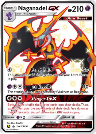 Naganadel GX SV63  - Holofoil - Shiny Holo Rare