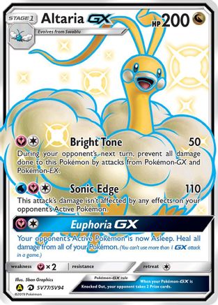 Altaria GX SV77/SV94  - Holofoil - Shiny Holo Rare