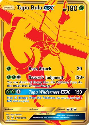 Tapu Bulu GX  - Holofoil - Shiny Holo Rare