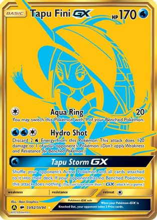 Tapu Fini GX  - Holofoil - Shiny Holo Rare