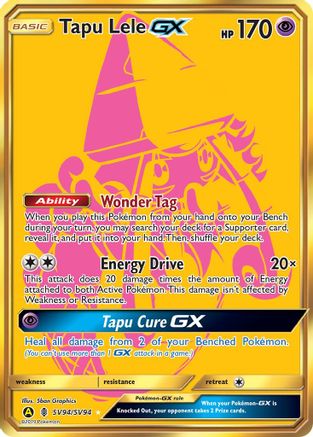 Tapu Lele GX  - Holofoil - Shiny Holo Rare