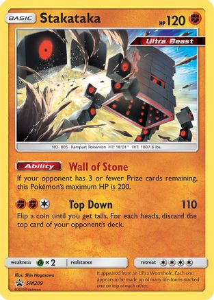 Stakataka (SM209) [Soleil et Lune : Promos Black Star] 