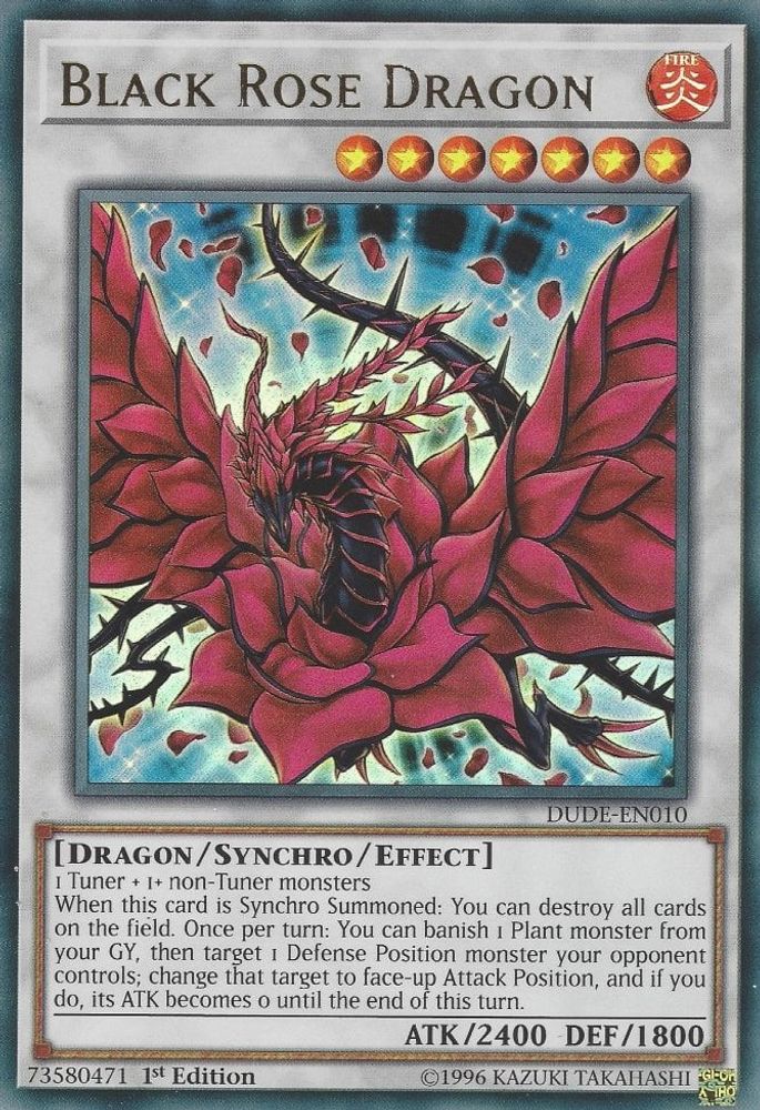 Black Rose Dragon (DUDE-EN010) - Ultra Rare