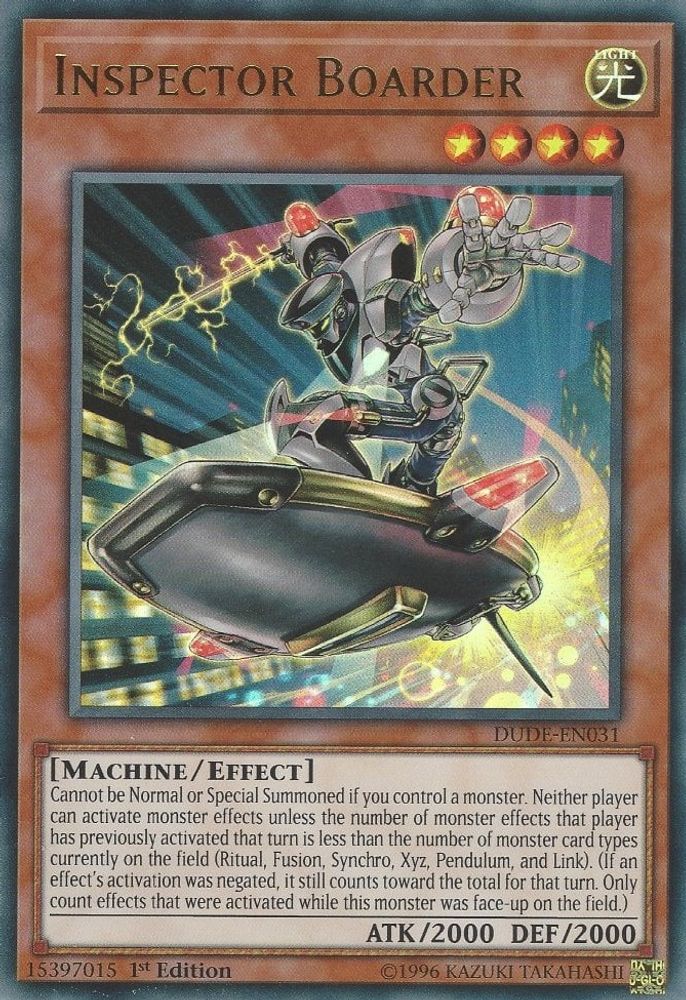 Inspector Boarder (DUDE-EN031) - Ultra Rare