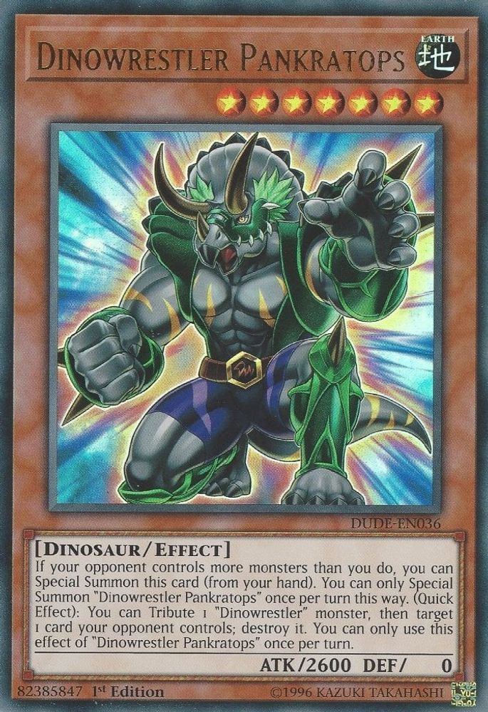 Dinowrestler Pankratops (DUDE-EN036) - Ultra Rare