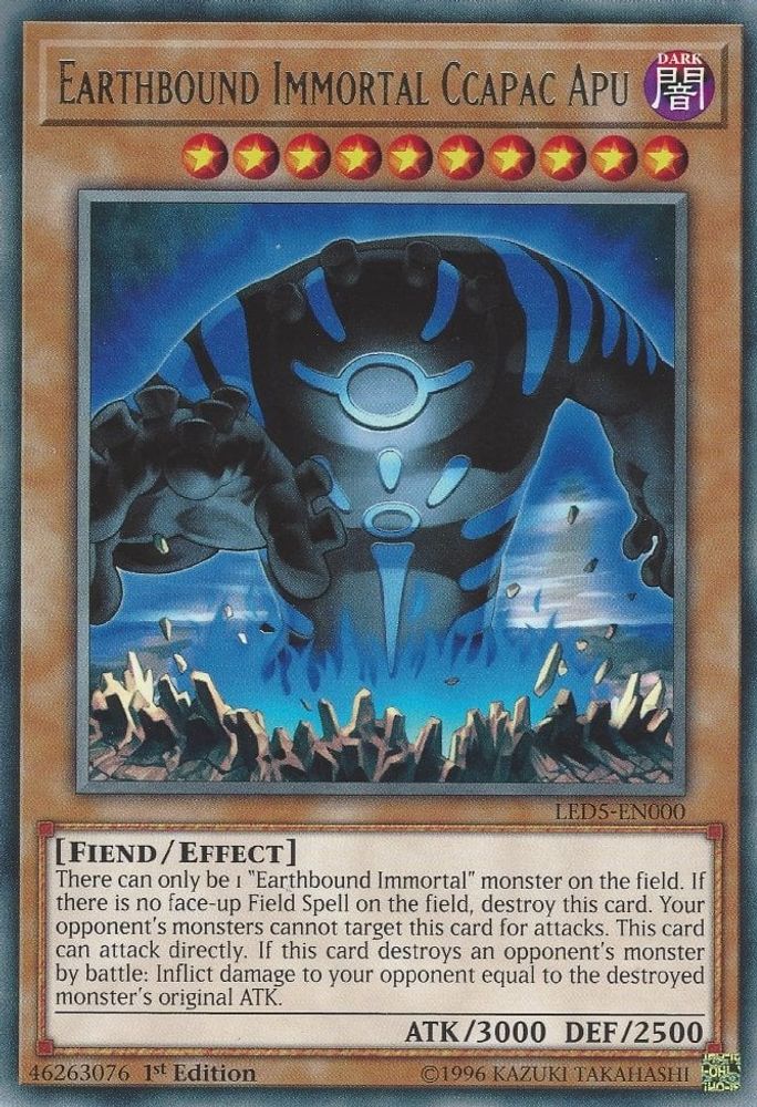 Immortel lié à la Terre Ccapac Apu [LED5-EN000] Rare 