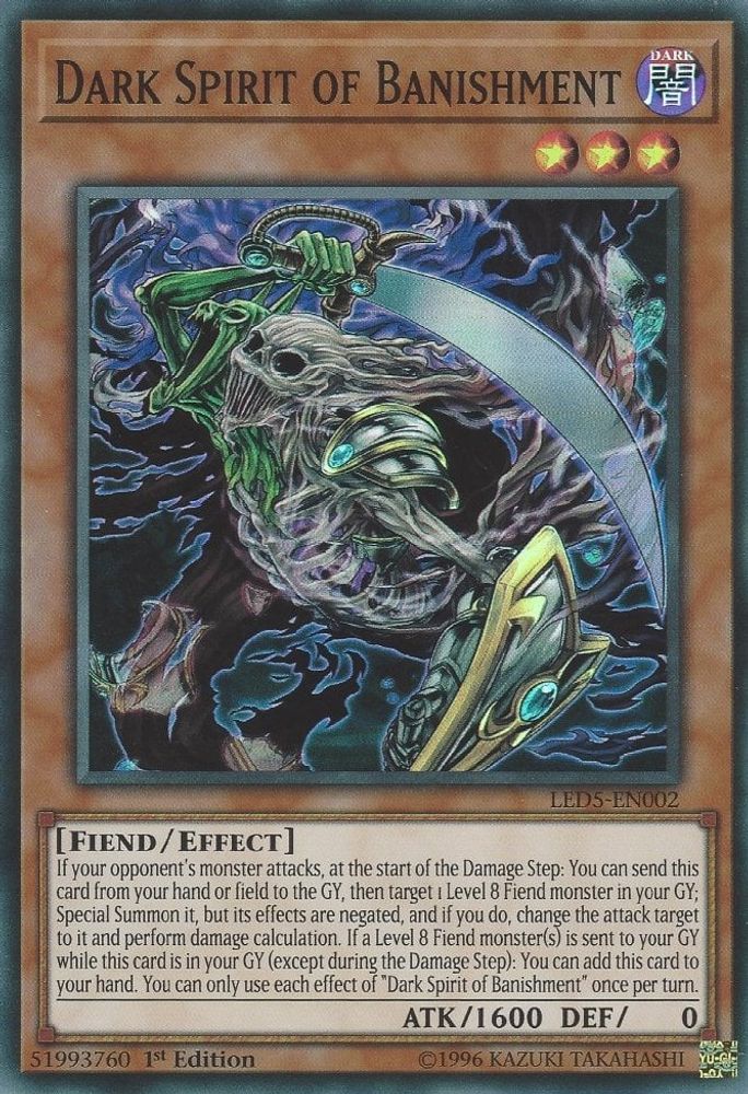 Dark Spirit of Banishment (LED5-EN002) - Super Rare