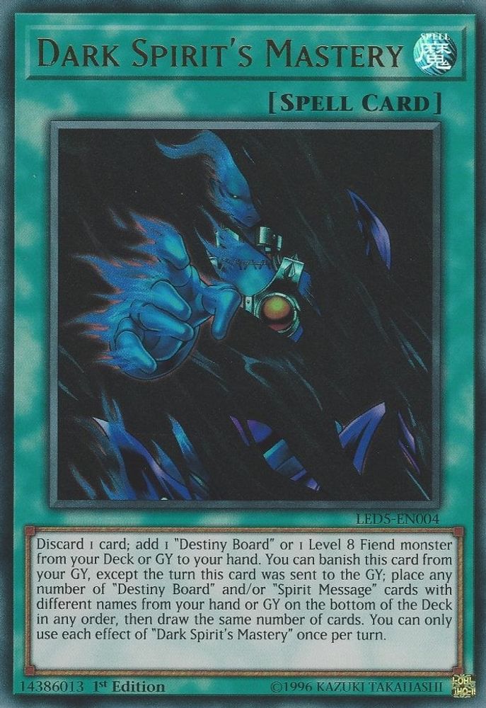 Dark Spirit's Mastery (LED5-EN004) - Ultra Rare