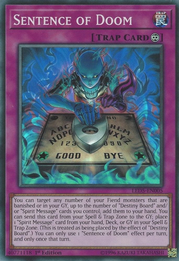 Phrase de malheur [LED5-EN005] Super Rare 