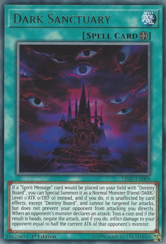 Sanctuaire sombre [LED5-EN009] Rare 