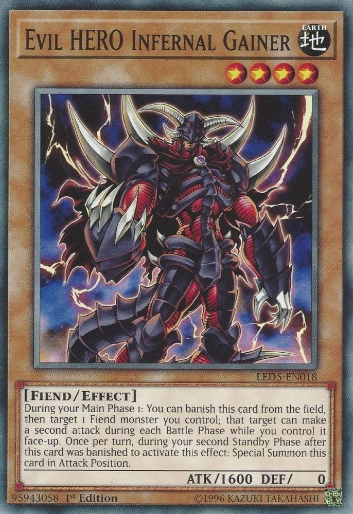Gainer infernal du héros maléfique [LED5-EN018] Commun 