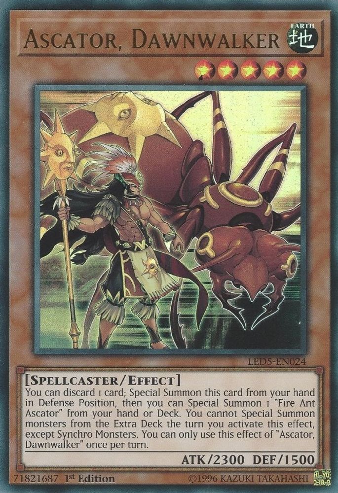 Ascator, Dawnwalker [LED5-EN024] Ultra Rare 