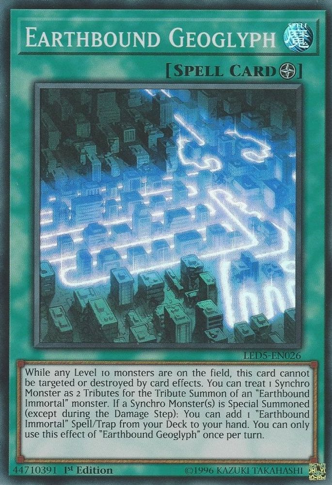 Géoglyphe lié à la Terre [LED5-EN026] Super Rare 