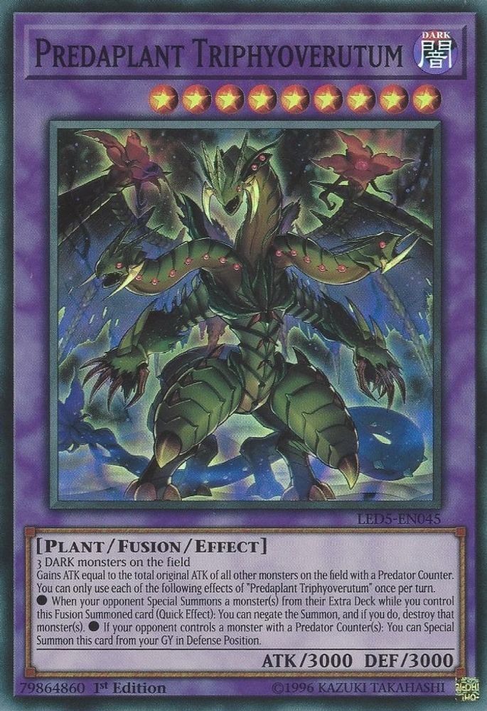 Predaplant Triphyoverutum (LED5-EN045) - Super Rare