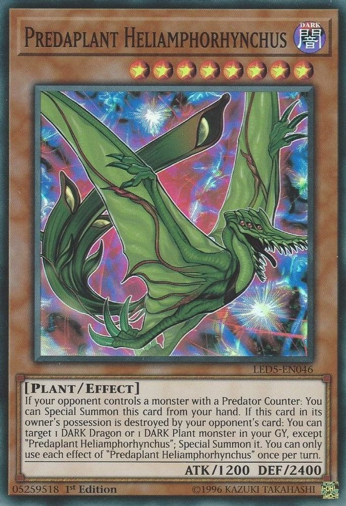 Prédaplant Heliamphorhynchus [LED5-EN046] Super Rare 