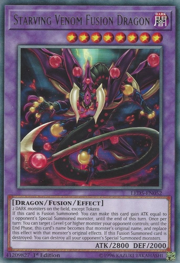 Dragon Fusion Venin Affamé [LED5-EN052] Rare 