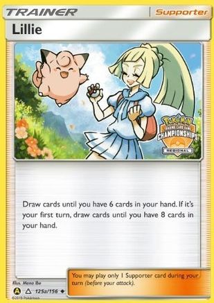 Lillie - 125a/156 (Regional Championships)/156  - Reverse Holofoil - Promo