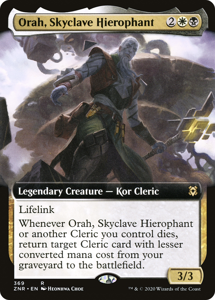 Orah, hiérophante du claveciel (art étendu) [Zendikar Rising] 