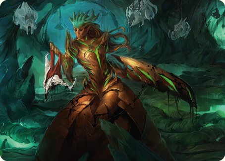 Carte d'art Glissa Sunslayer [Phyrexia : All Will Be One Art Series] 